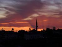 Abendrot über Ortahisar